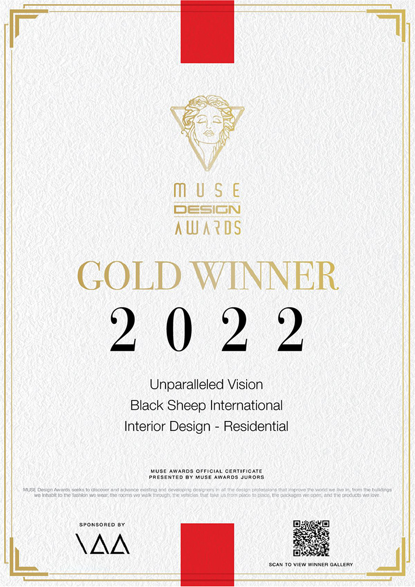 【喬治黑羊設計】2022 MUSE Design Awards 李家齊出眾才氣榮獲金獎！ - 室內設計新聞 3